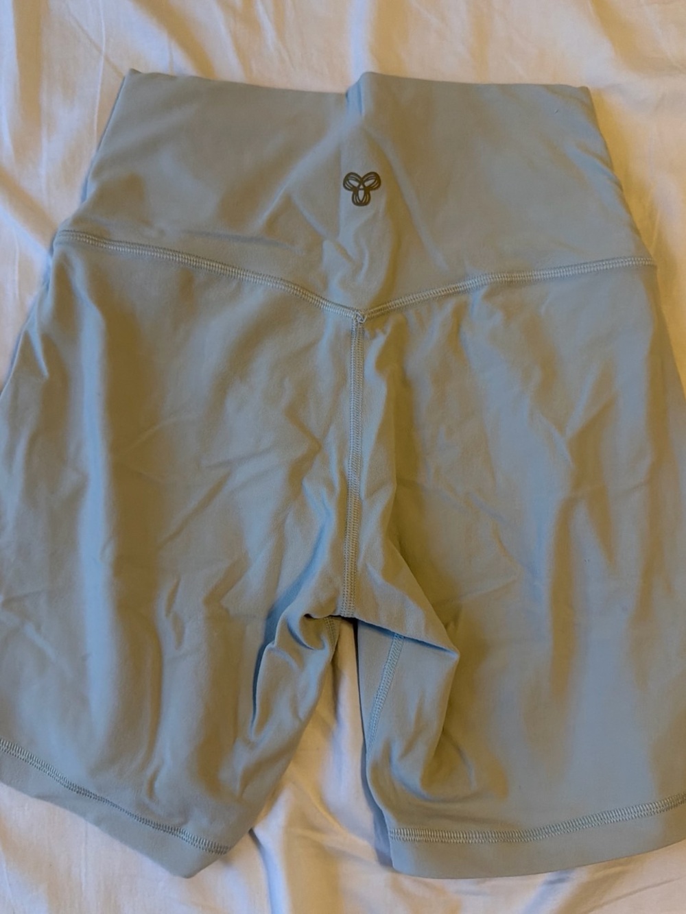 Aritzia High Waist Baby Blue Athletic Biker Shorts
